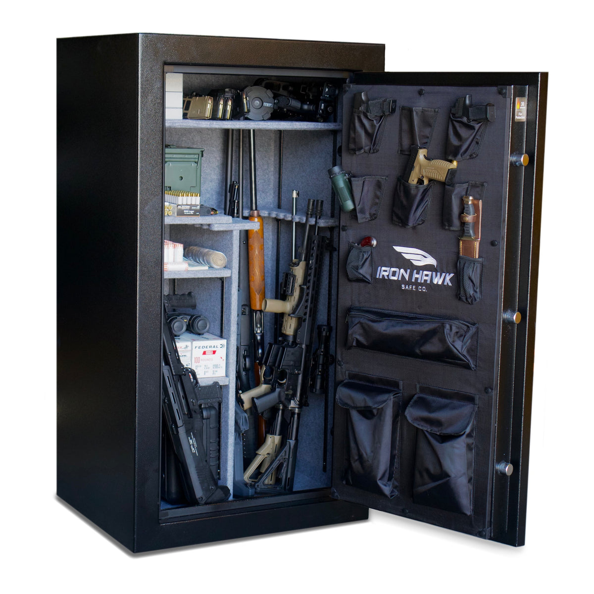 Gun Safe Built for Secure Storage, Digital Keypad Access, Steel Construction, Wall Mount Compatible