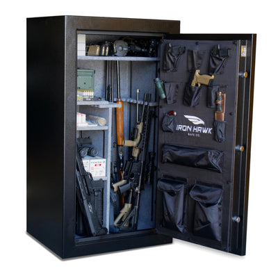 Gun Safe Built for Secure Storage, Digital Keypad Access, Steel Construction, Wall Mount Compatible
