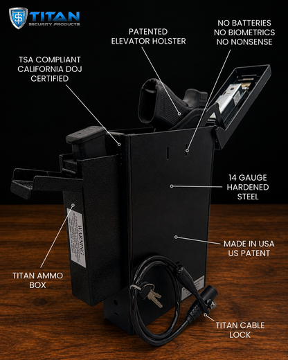 Titan Pistol Vault Handgun Safe Bundle