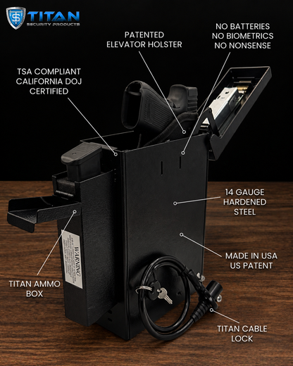 Titan Compact Vault Handgun Safe Bundle