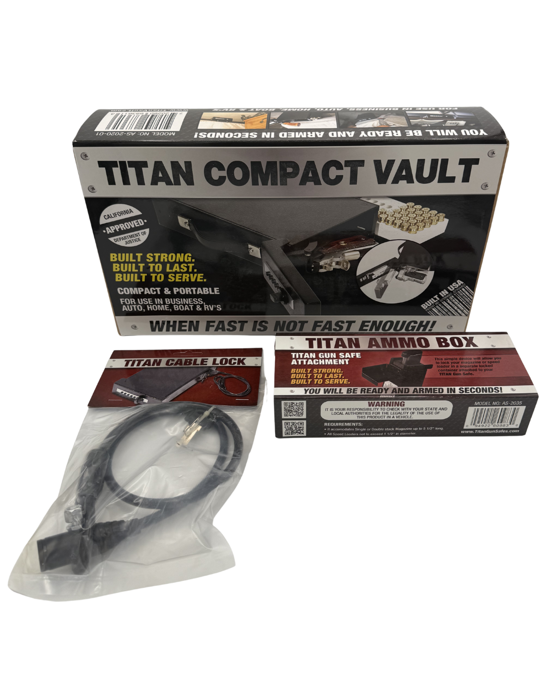 Titan Compact Vault Handgun Safe Bundle