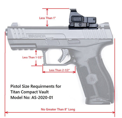 Titan Compact Vault Handgun Safe Bundle