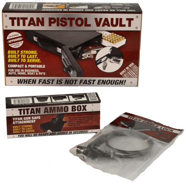 Titan Pistol Vault Handgun Safe Bundle